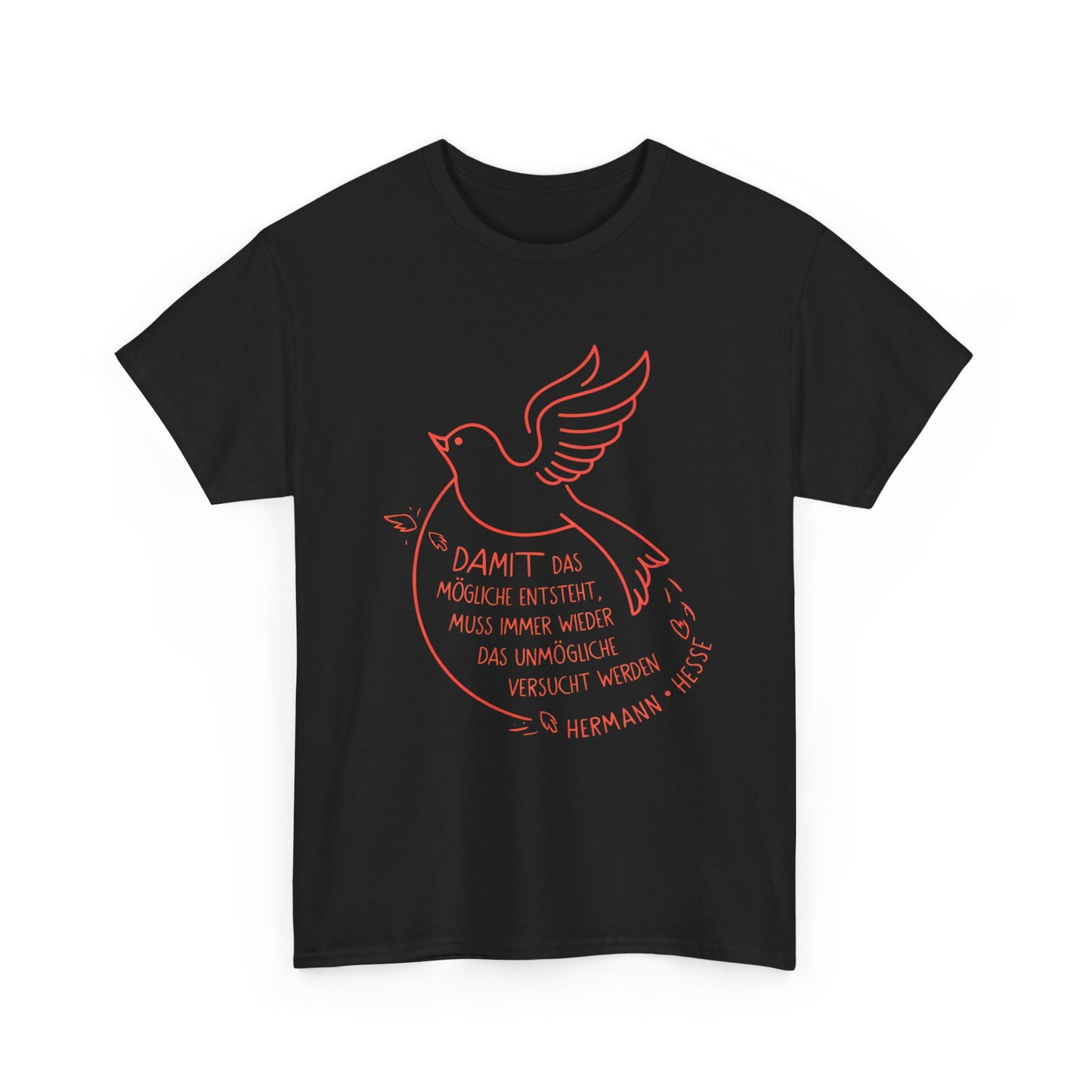Unisex T-Shirt mit Zitat - Hermann Hesse - Unmögliche