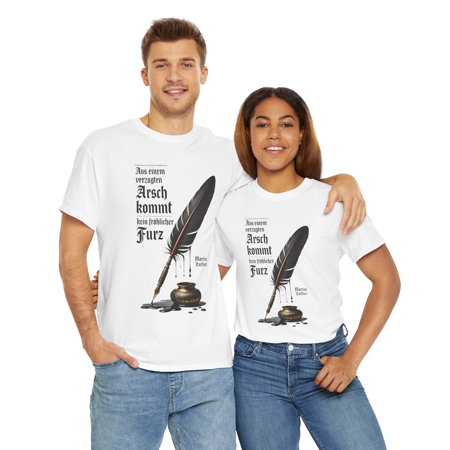 Unisex T-Shirt mit Zitat - Martin Luther