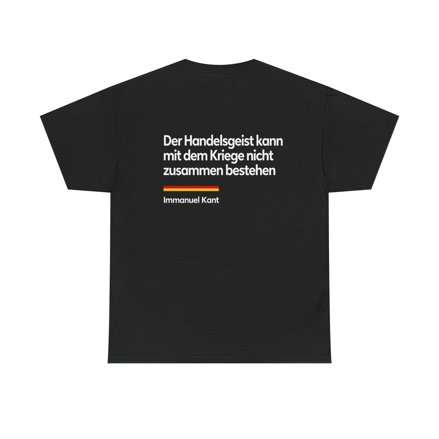 Unisex T-Shirt mit Zitat - Kant - Der Handelsgeist (Druck hinten)