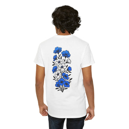 T-Shirt mit Blumen - Griechenland (Druck hinten)