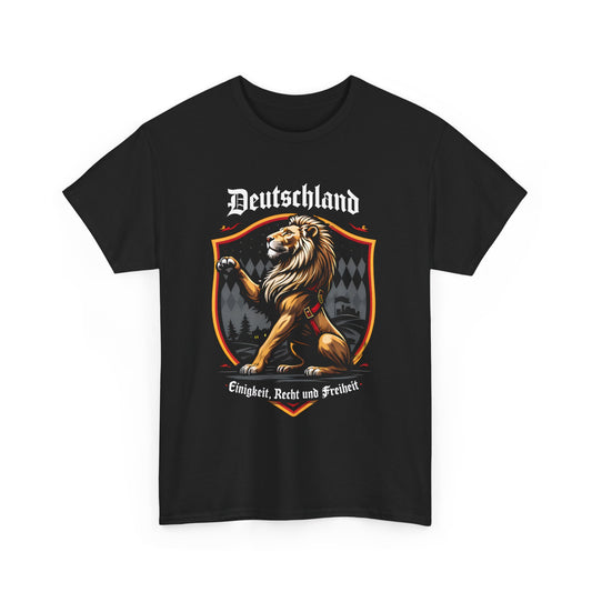Unisex T-Shirt mit Löwe und Spruch - Deutschland