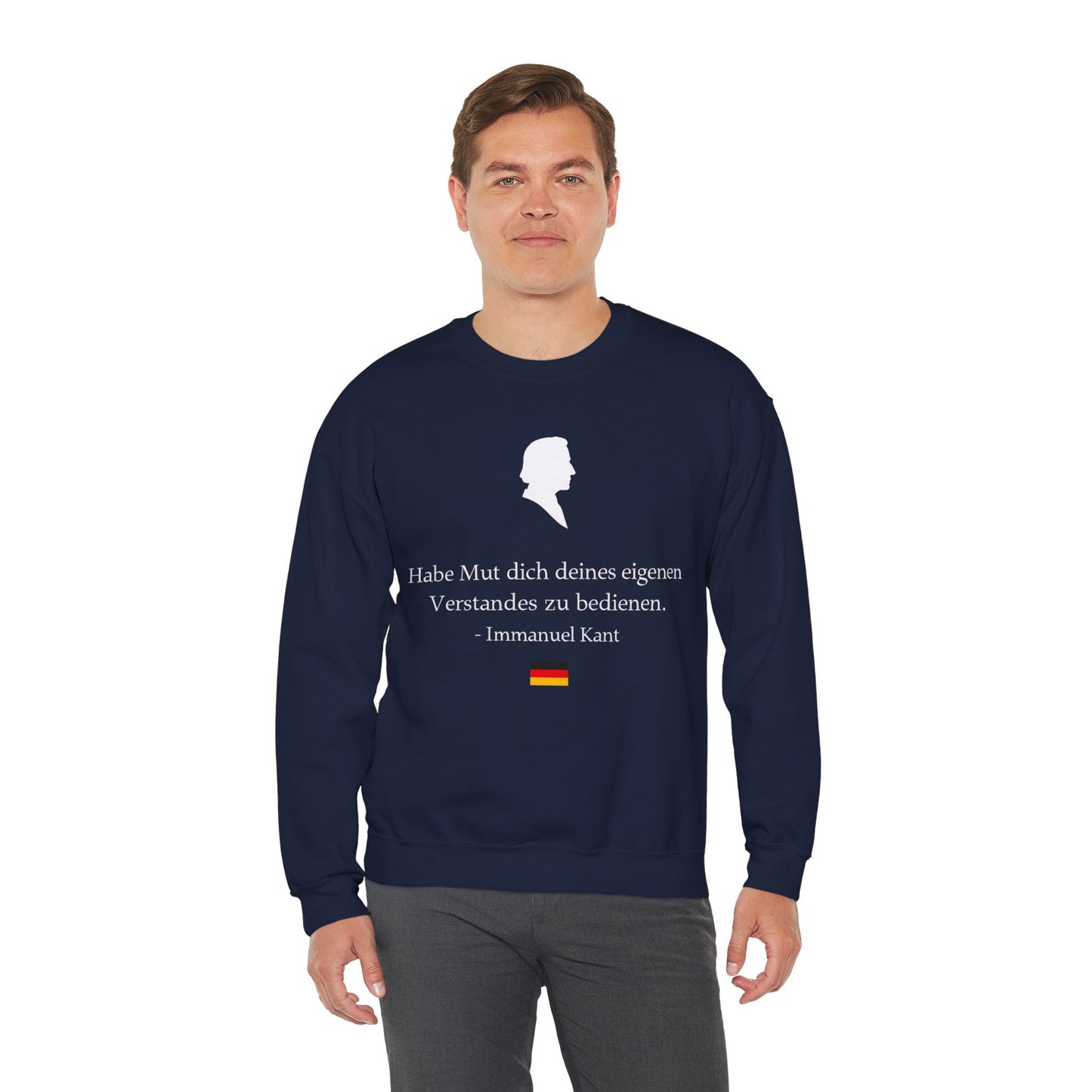 Unisex Sweatshirt mit Zitat - Immanuel Kant - Mut zum Verstand
