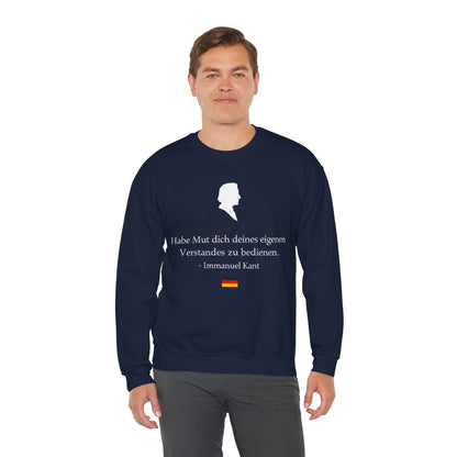 Unisex Sweatshirt mit Zitat - Immanuel Kant - Mut zum Verstand