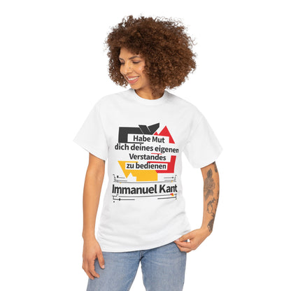 Unisex T-Shirt mit Zitat - Immanuel Kant - Mut zum Verstand