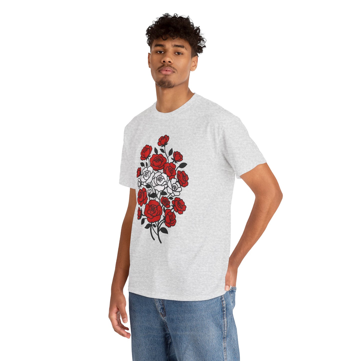 Unisex T-Shirt mit Blumen - Österreich
