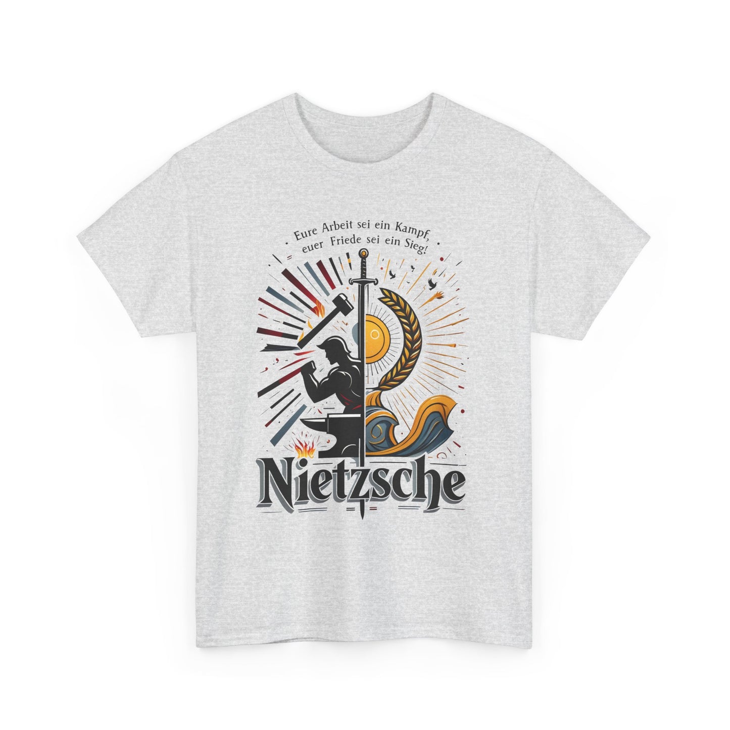 Unisex T-Shirt mit Zitat - Nietzsche - Arbeit