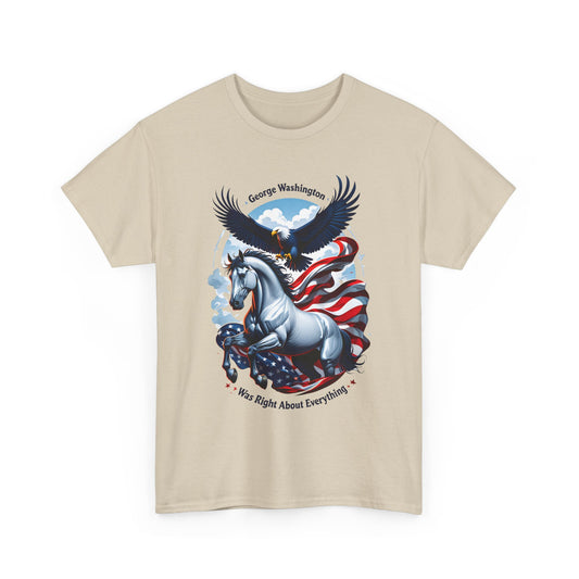 Unisex T-Shirt mit Georg Washington Spruch - USA