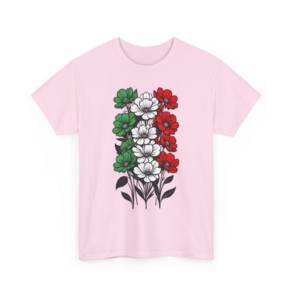 Unisex T-Shirt mit Blumen - Italien