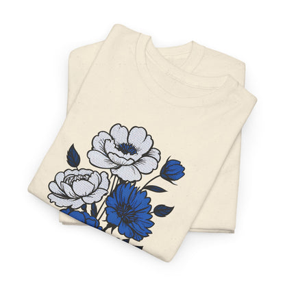 Unisex T-Shirt mit Blumen - Russland