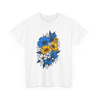 Unisex T-Shirt mit Blumen - Bosnien und Herzegowina