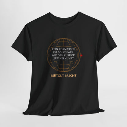 T-Shirt mit Zitat - Bertolt Brecht - Vormarsch Vernunft