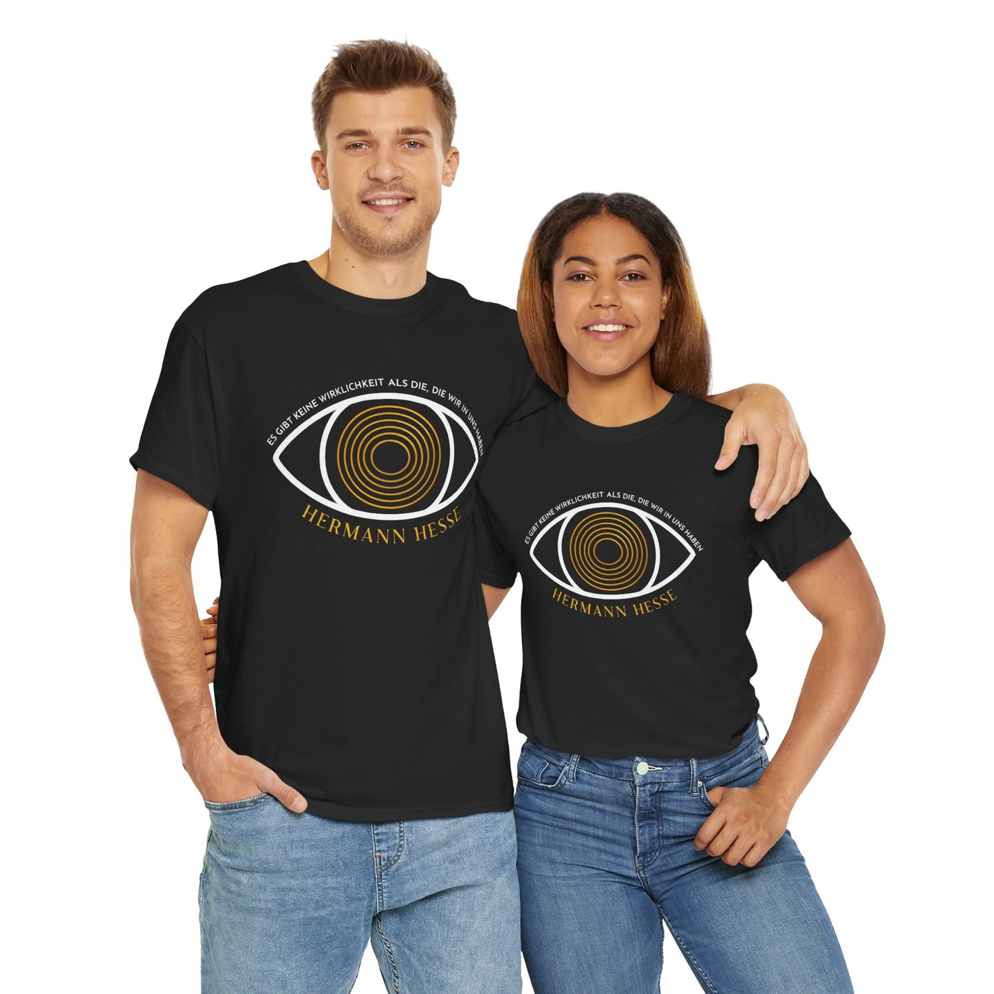 Unisex T-Shirt mit Zitat - Hermann Hesse - Wirklichkeit