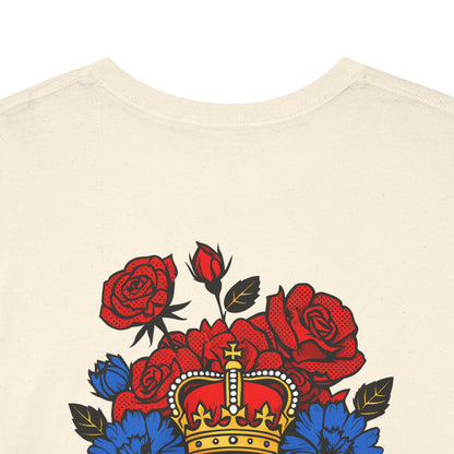 T-Shirt mit Blumen - Serbien (Druck hinten)