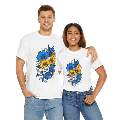Unisex T-Shirt mit Blumen - Bosnien und Herzegowina