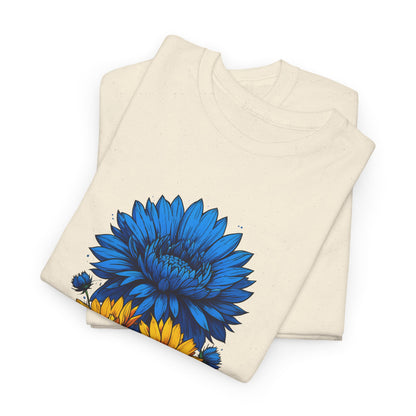 Unisex T-Shirt mit Blumen - Ukraine
