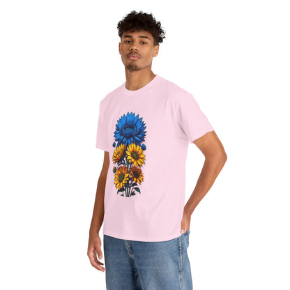 Unisex T-Shirt mit Blumen - Ukraine