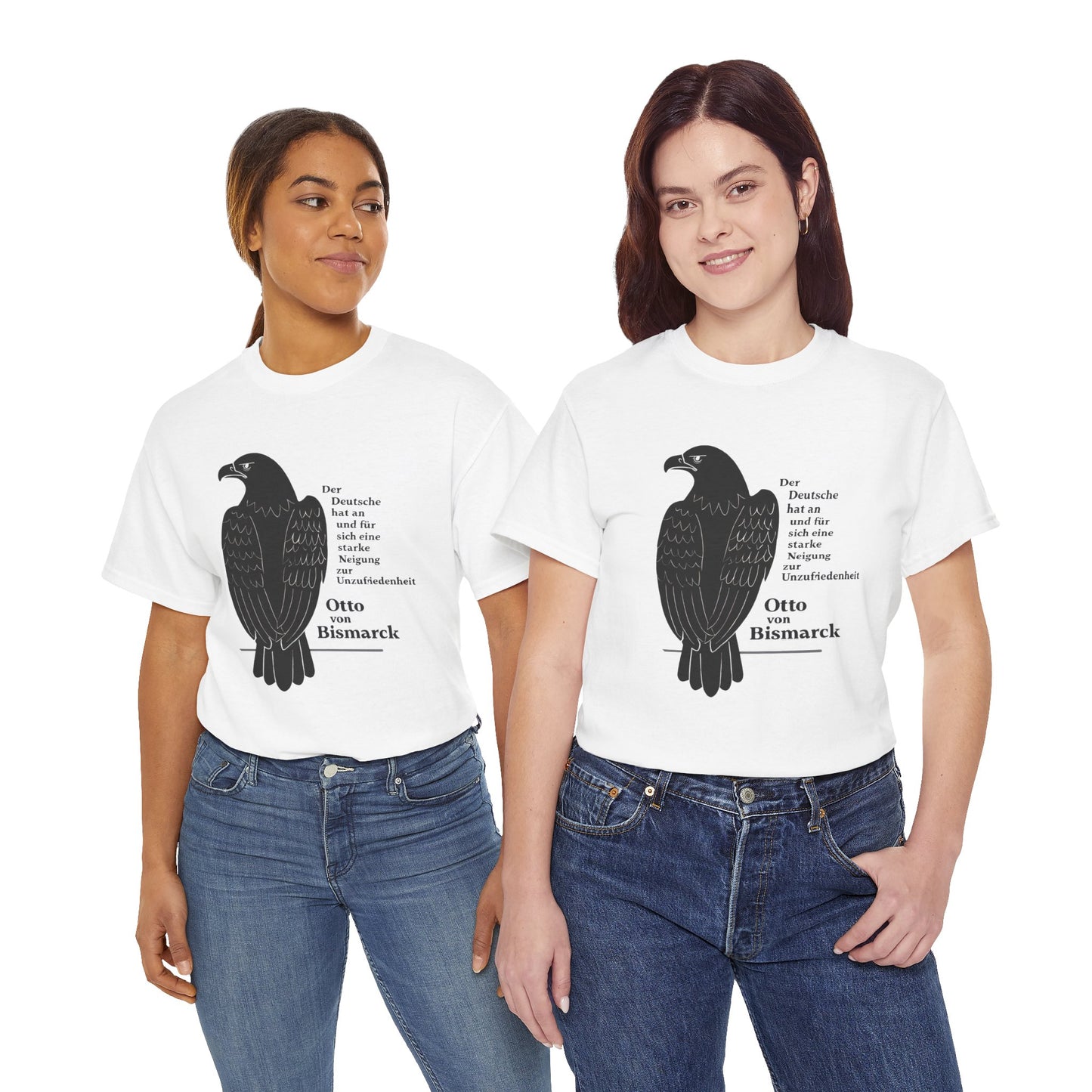 Unisex T-Shirt mit Zitat - Otto von Bismarck - Unzufriedenheit