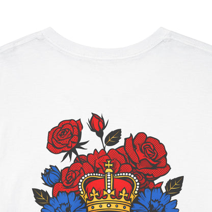 T-Shirt mit Blumen - Serbien (Druck hinten)