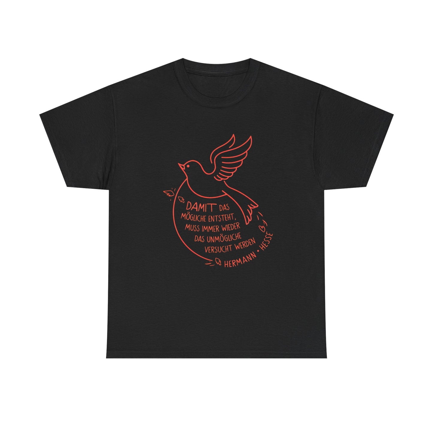 Unisex T-shirt with quote - Hermann Hesse - Impossible