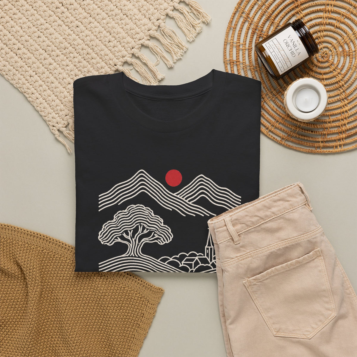 Unisex T-Shirt mit Zitat - Fontane - Wer die Heimat liebt