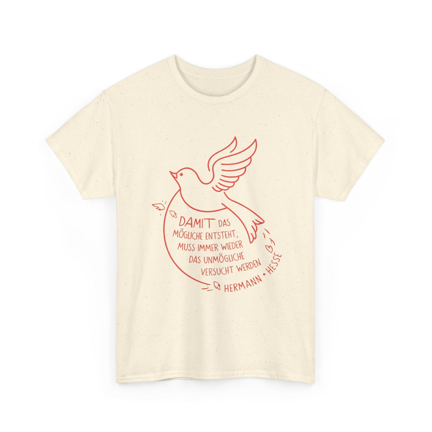 Unisex T-Shirt mit Zitat - Hermann Hesse - Unmögliche