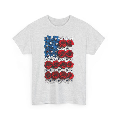 Unisex T-Shirt mit Blumen - US