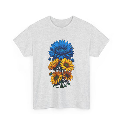 Unisex T-Shirt mit Blumen - Ukraine