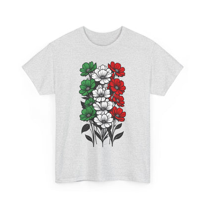 Unisex T-Shirt mit Blumen - Italien