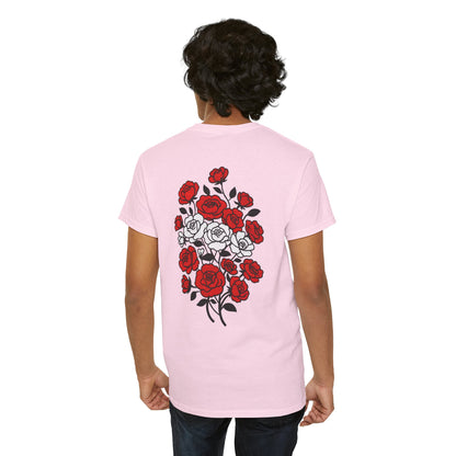 T-Shirt mit Blumen - Österreich (Druck hinten)
