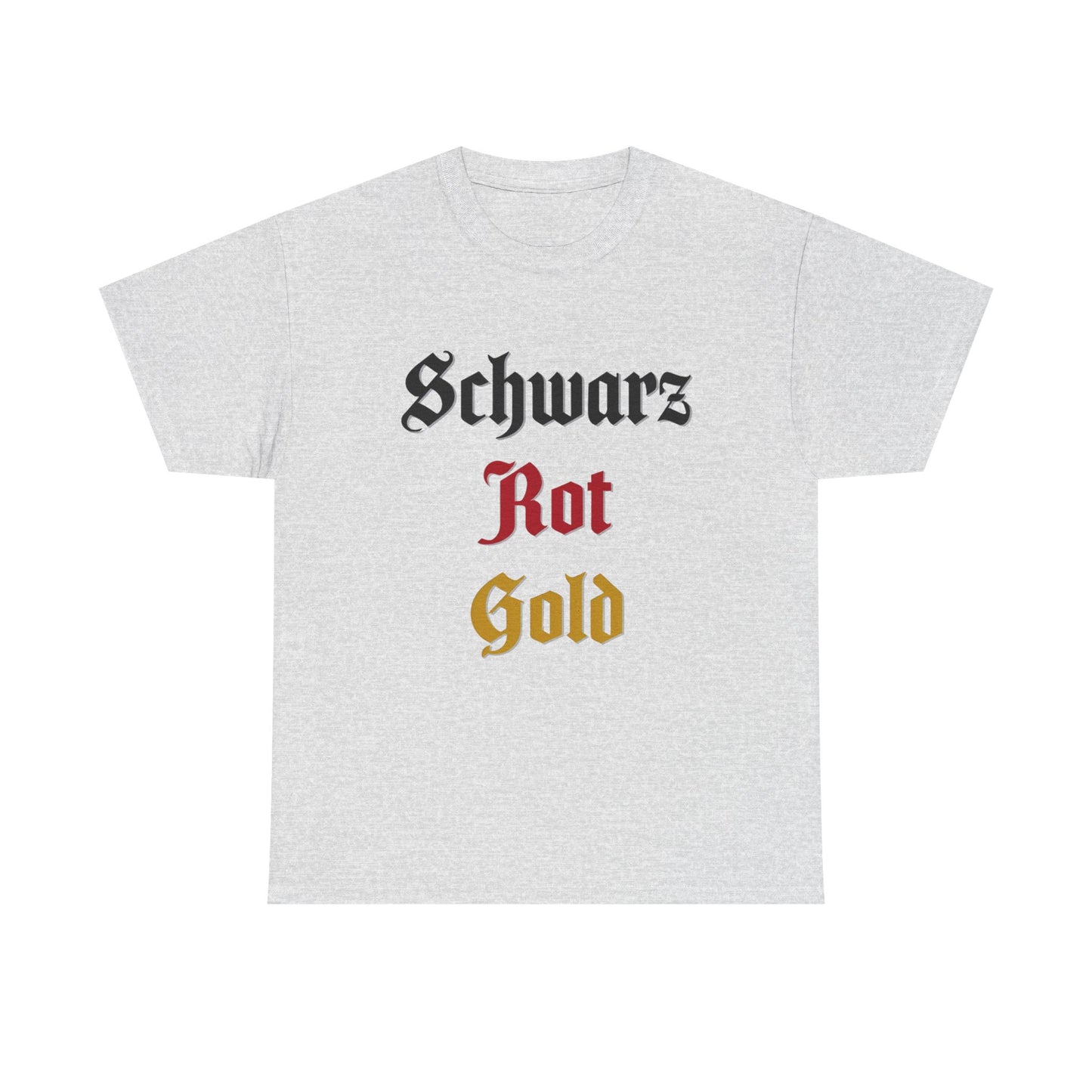 T-Shirt mit Deutschland Design - Schwarz Rot Gold