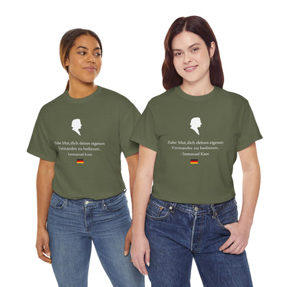Unisex T-Shirt mit Zitat - Immanuel Kant - Mut zum Verstand