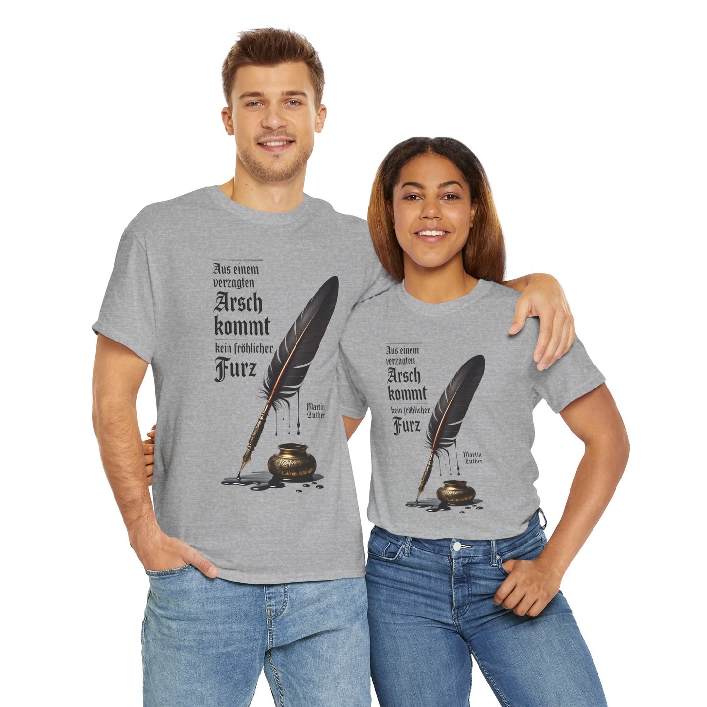 Unisex T-Shirt mit Zitat - Martin Luther