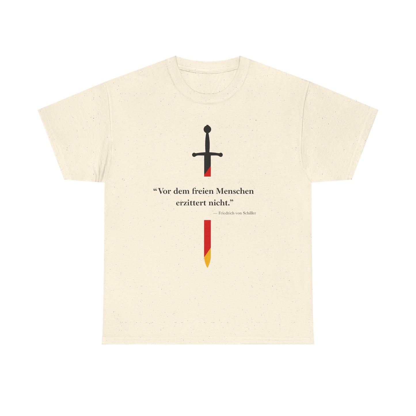 Unisex T-Shirt mit Zitat - Schiller - Erzittert nicht
