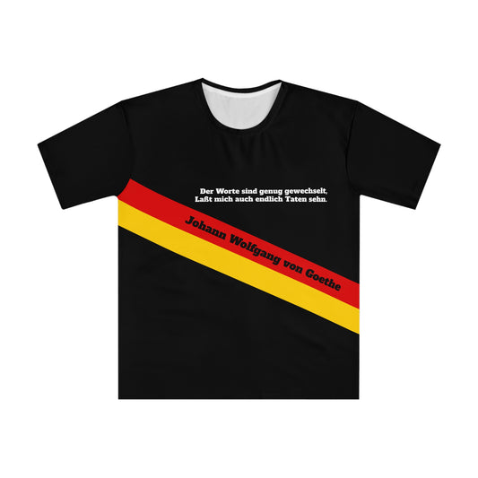 Lockeres Herren T-Shirt mit Zitat - Goethe
