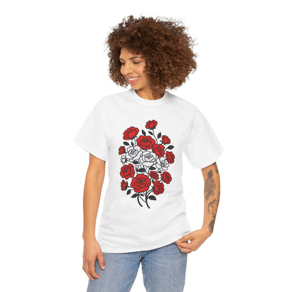 Unisex T-Shirt mit Blumen - Österreich