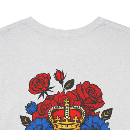 T-Shirt mit Blumen - Serbien (Druck hinten)