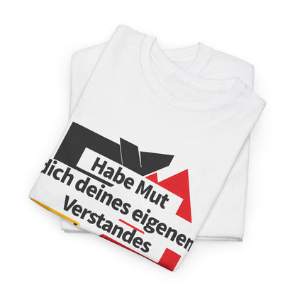 Unisex T-Shirt mit Zitat - Immanuel Kant - Mut zum Verstand