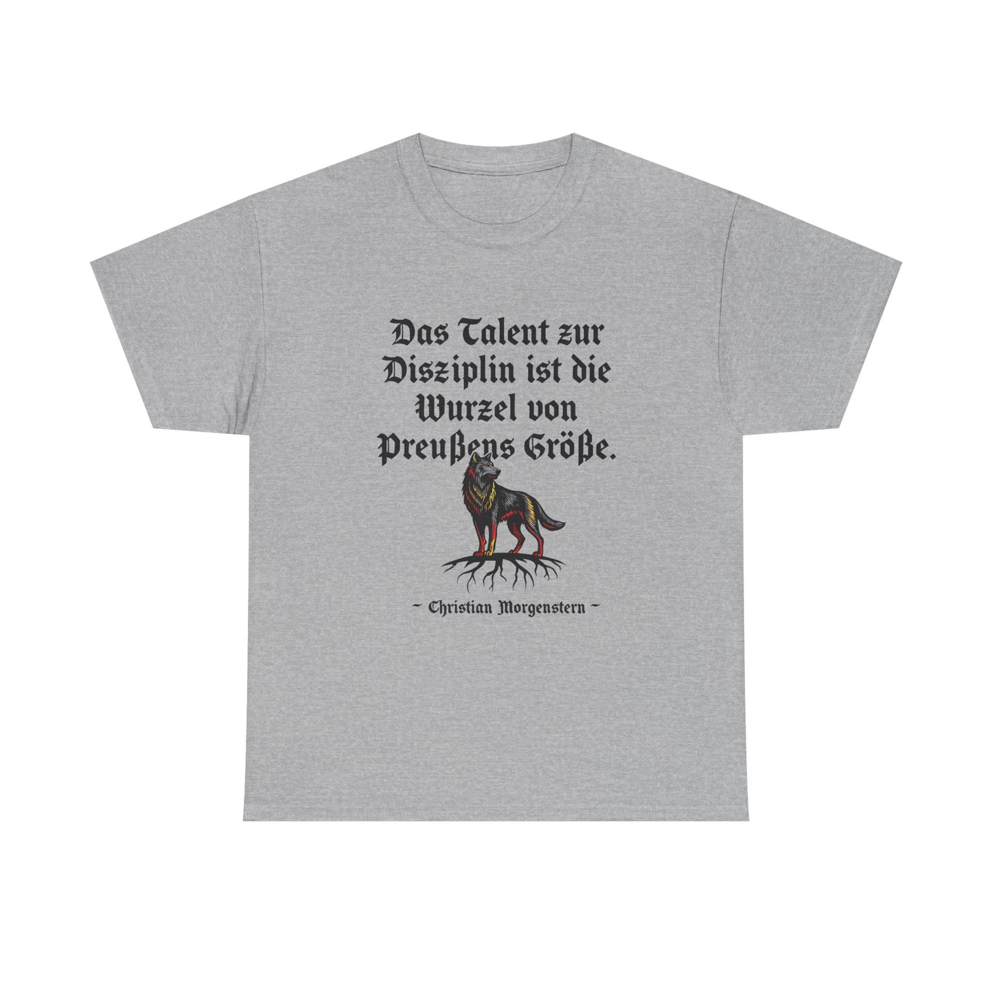 Unisex T-Shirt mit Zitat - Christian Morgenstern - Talent zur Disziplin
