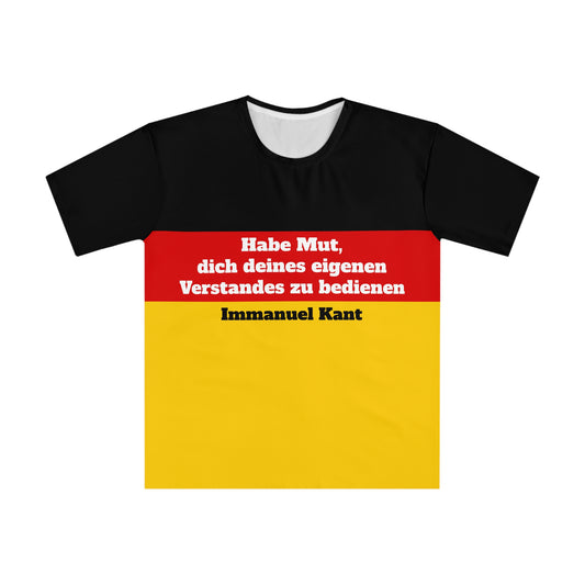Loose men's T-shirt with saying - Kant