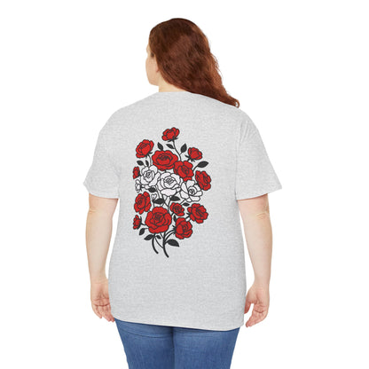 T-Shirt mit Blumen - Österreich (Druck hinten)