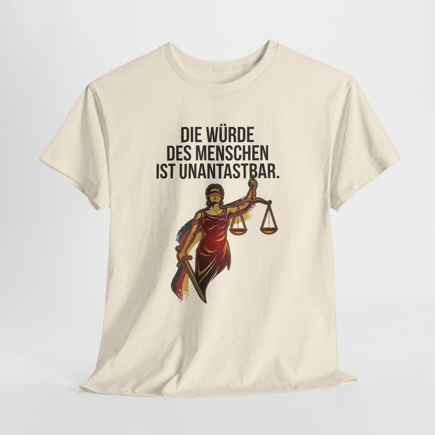 Unisex T-Shirt aus Baumwolle - Würde unantastbar