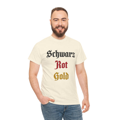 T-Shirt mit Deutschland Design - Schwarz Rot Gold