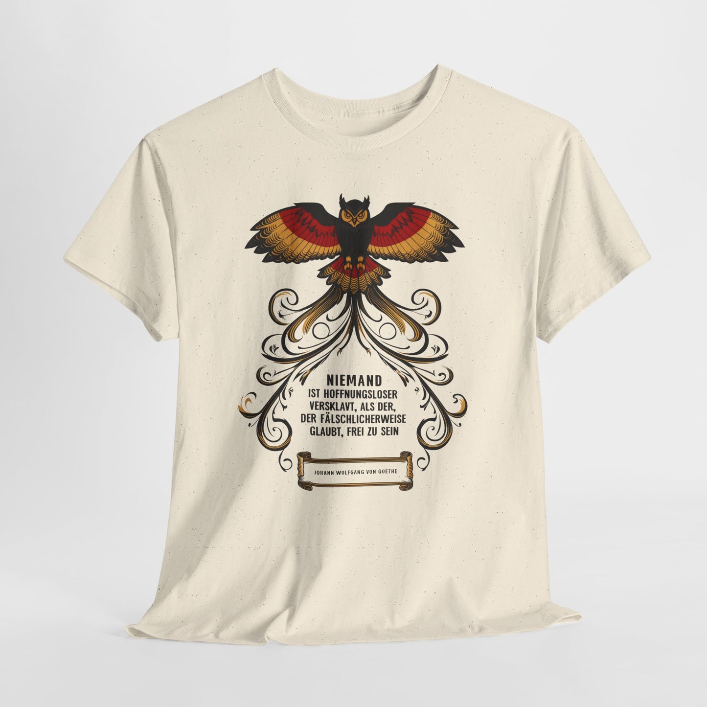 Unisex T-Shirt mit Zitat - Goethe - Hoffnungslos versklavt