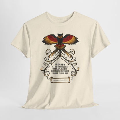 Unisex T-Shirt mit Zitat - Goethe - Hoffnungslos versklavt