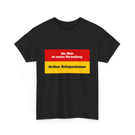 Unisex T-Shirt mit Zitat - Schopenhauer