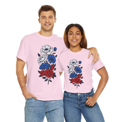 Unisex T-Shirt mit Blumen - Russland
