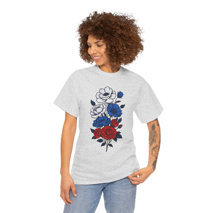 Unisex T-Shirt mit Blumen - Russland