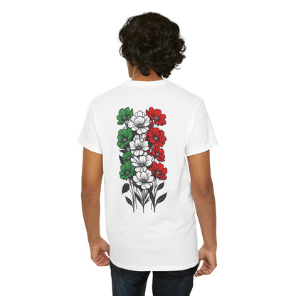 T-Shirt mit Blumen - Italien (Druck hinten)