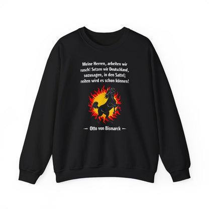 Unisex Sweatshirt mit Zitat - Bismarck - Deutschland in den Sattel – front