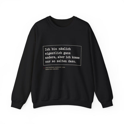 Unisex Sweatshirt mit Zitat - Horváth - Eigentlich ganz anders – front